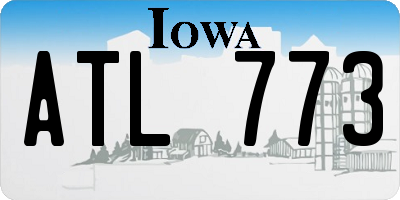 IA license plate ATL773