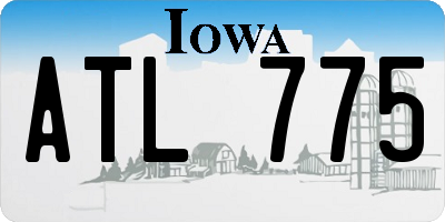 IA license plate ATL775