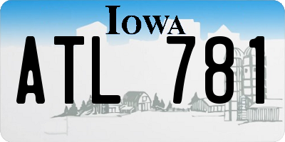 IA license plate ATL781