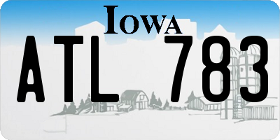 IA license plate ATL783