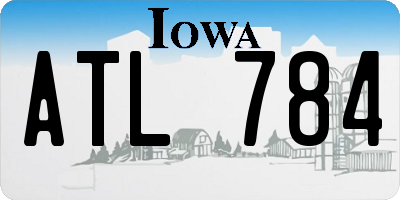 IA license plate ATL784
