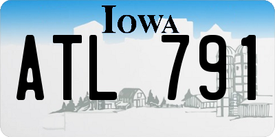 IA license plate ATL791
