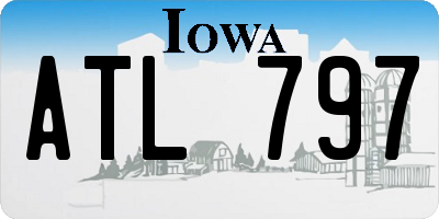 IA license plate ATL797