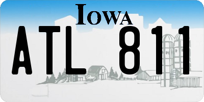 IA license plate ATL811