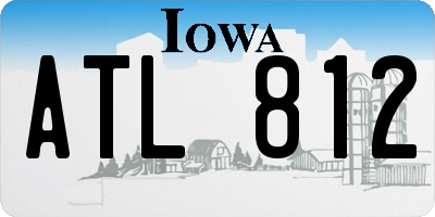IA license plate ATL812