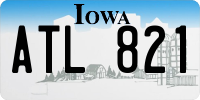 IA license plate ATL821
