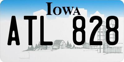 IA license plate ATL828