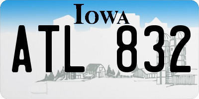 IA license plate ATL832