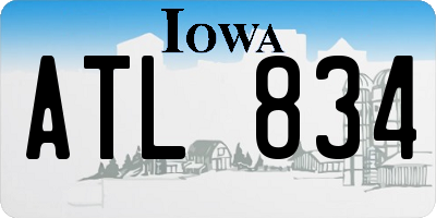 IA license plate ATL834