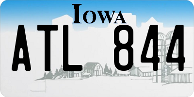 IA license plate ATL844