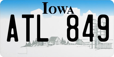 IA license plate ATL849