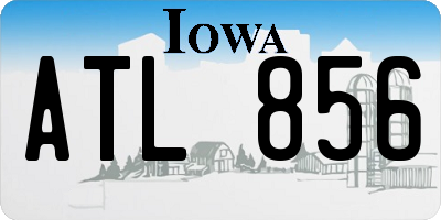 IA license plate ATL856
