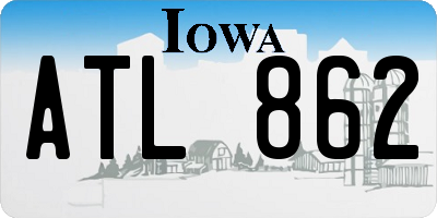 IA license plate ATL862