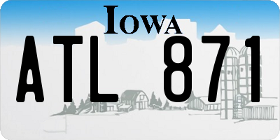 IA license plate ATL871