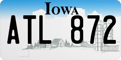 IA license plate ATL872