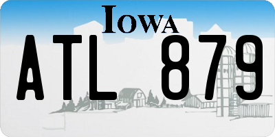 IA license plate ATL879