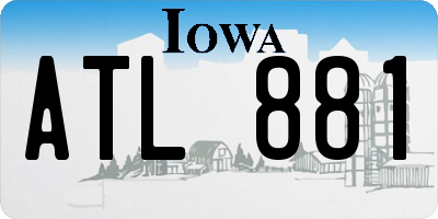 IA license plate ATL881