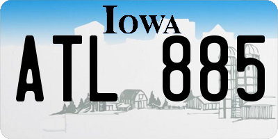 IA license plate ATL885