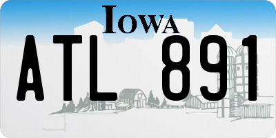 IA license plate ATL891