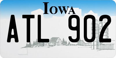 IA license plate ATL902