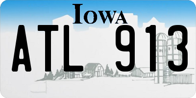 IA license plate ATL913