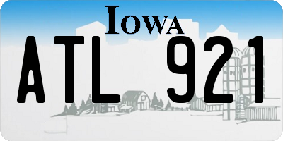 IA license plate ATL921