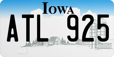IA license plate ATL925