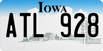 IA license plate ATL928