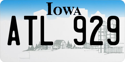 IA license plate ATL929