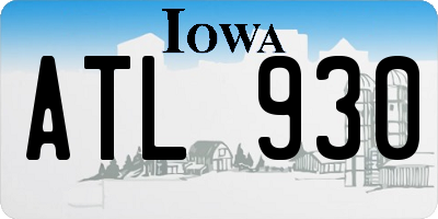 IA license plate ATL930