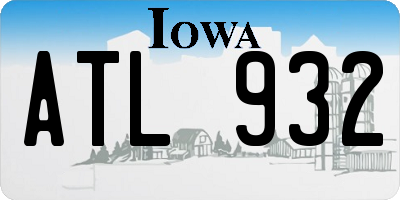 IA license plate ATL932