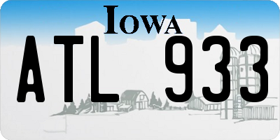 IA license plate ATL933