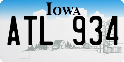 IA license plate ATL934