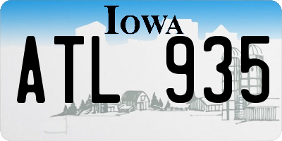 IA license plate ATL935