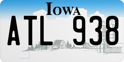 IA license plate ATL938