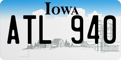 IA license plate ATL940