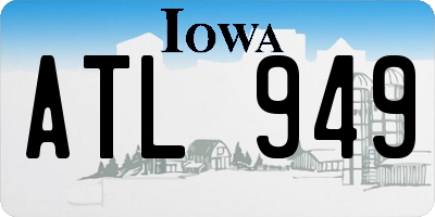 IA license plate ATL949