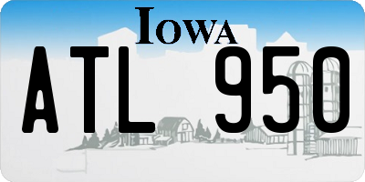 IA license plate ATL950