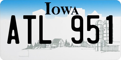 IA license plate ATL951