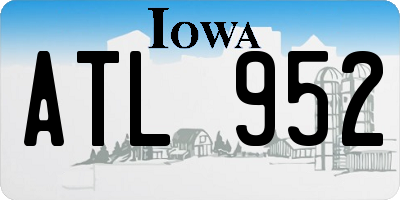 IA license plate ATL952