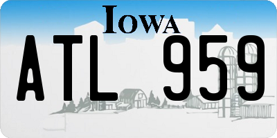 IA license plate ATL959