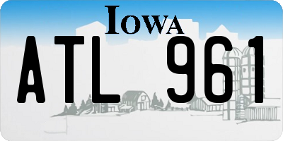 IA license plate ATL961