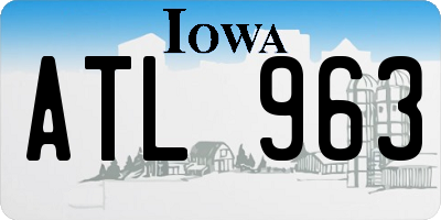IA license plate ATL963