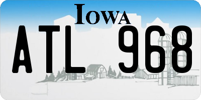 IA license plate ATL968