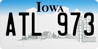 IA license plate ATL973