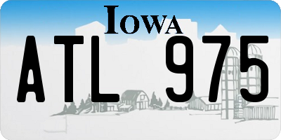 IA license plate ATL975