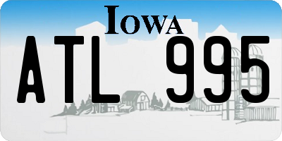 IA license plate ATL995