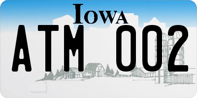 IA license plate ATM002