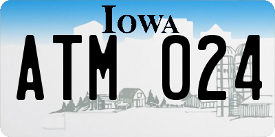 IA license plate ATM024
