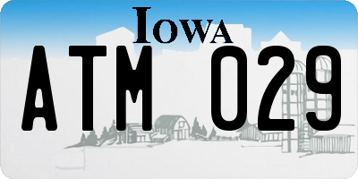 IA license plate ATM029